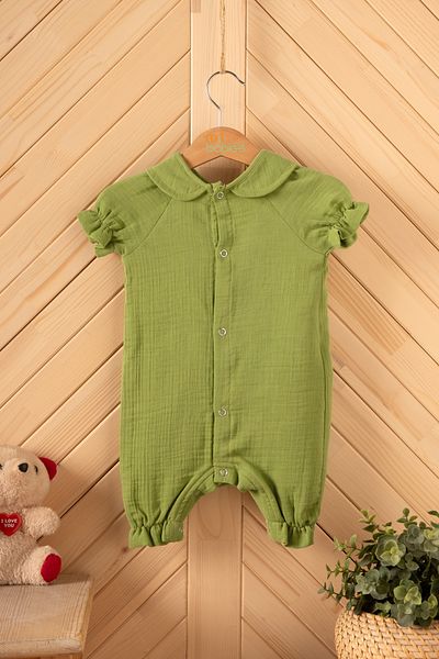 Montisu Baby, Child, Ruffle, Bottom Top Set, Muslin Fabric, 100% Cotton, Organic Fabric