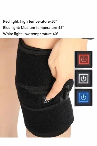 Generic Knee Heating Pad, Knee Support for Women and Men, USB Heat Knee Brace Wrap 3 Temperature Cont