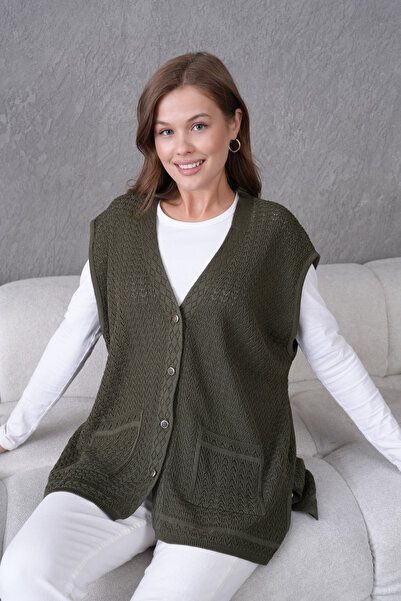 Lamierra Knitwear Plus Size Mother Seasonal Vest