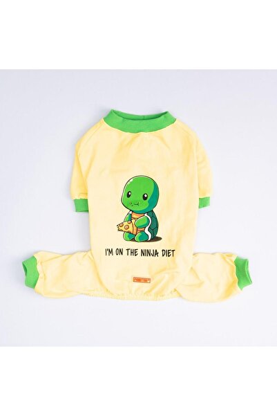 Pawstar Ninja Diet Kedi Köpek Pijaması - Kedi Köpek Tulumu - Kedi Köpek Kıyafeti