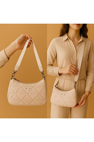 GUARD Kapitone Kadın Omuz Çantası-Anneler Günü Hediyesi + Renkli Kartlık Hediye