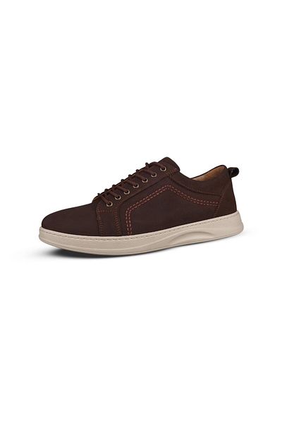M.P. Men's Casual Shoes - Brown, Leather