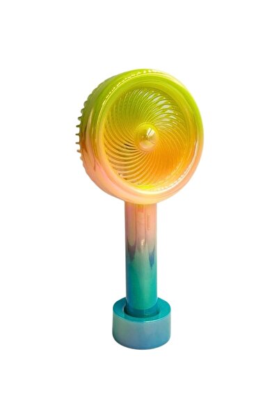 Inovaxis Mini El Fanı Taşınabilir Serinletici Işıklı Şarjlı Vantilatör 3 Kademeli Hız Ayarı