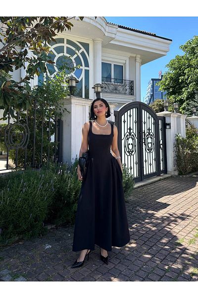 MY LİKA Maxi Length Skirt with Fluff Women's Dress