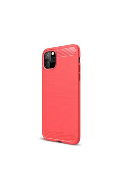 REDz Accessories Carcasă compatibilă cu iPhone 11 Pro Max, roșie, material TP...