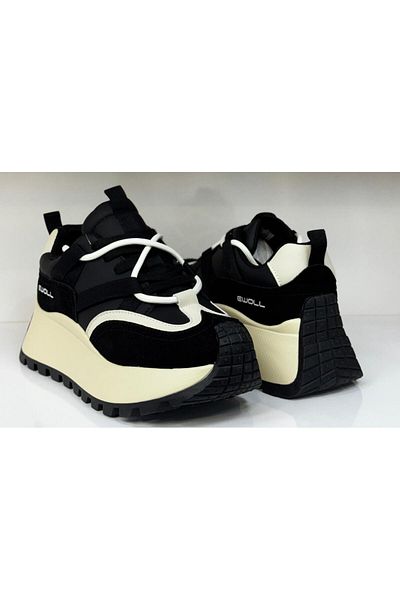 BS BEYAZ SHOES Pantofi de damă cu talpă înaltă, tricotaje, pantofi sport