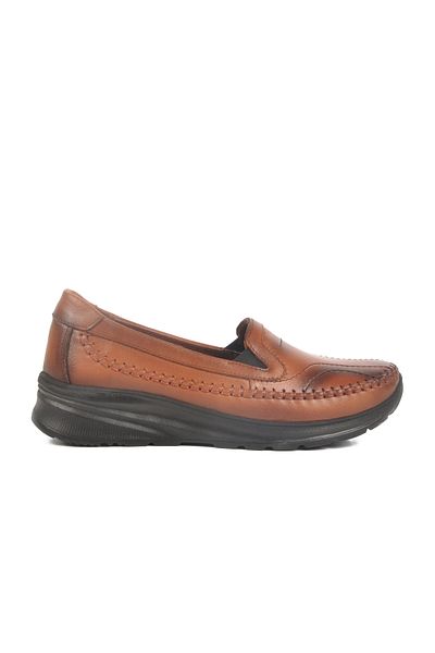 AYAKMOD Tan Genuine Leather Women's Casual Shoes 0023 Z