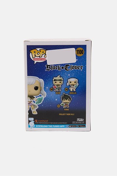 Funko شخصية بلاك كلوفر نويل بوب من الفينيل رقم 1100، رمادي