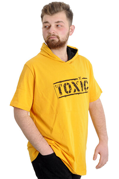 ModeXL Mode Xl Large Size Men's T-shirt Hooded Toxic 23119 Mustard