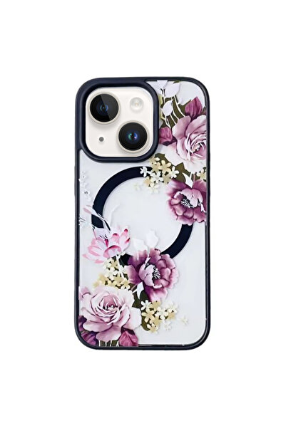 REDz Accessories Carcasă Magsafe Roses pentru iPhone 14, rezistentă la șocuri...