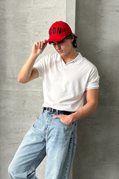 HYMAN Чоловіча футболка з бавовняного поло з великим коміром, светр з коміром