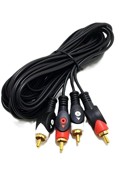 SpeedUF 2 RCA - 2 RCA Ses Kablosu | 1.5m | Kristal Netliğinde Ses, Tak ve Çal...