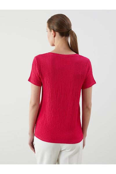 LC Waikiki Γυναικείο μπλουζάκι Lcwaikiki Classic με λαιμόκοψη V (S5)