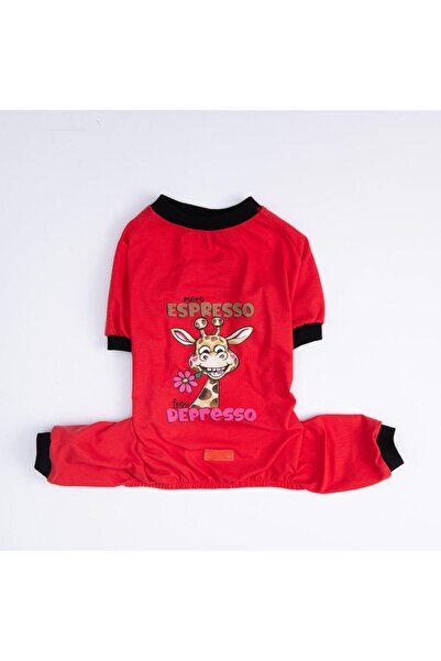 Pawstar Depresso Kedi Köpek Pijaması - Kedi Köpek Tulumu - Kedi Köpek Kıyafeti