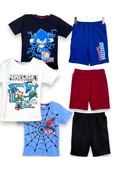 LİTTLE TORTOİSE SONIC - SPIDER, MAN - MINECRAFT Надруковані літні футболки та...
