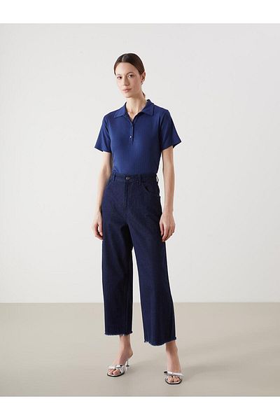 LC Waikiki Tricou de damă cu textura gât polo