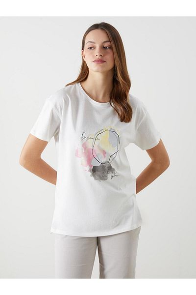 LC Waikiki Crew Neck Printed Women's T-Shirt (S5)