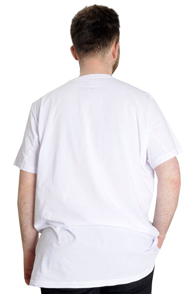 ModeXL Mode Xl Великий розмір Чоловіча футболка Muhammed Alı 23160 Білий