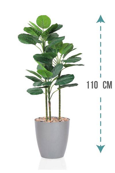 Generic Artificial Vius Umbellata Tree in a Plastic Cylinder Pot
