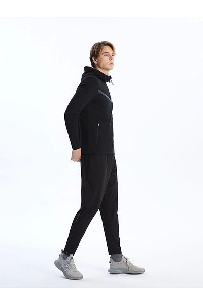 LC Waikiki Ανδρικό αθλητικό παντελόνι XSIDE ACTIVE Black Slim Fit