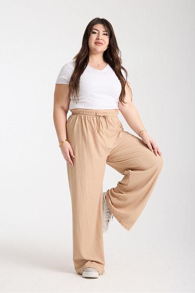 DAXİS Sportwear Company Γυναικείο ελαστικό παντελόνι Palazzo Plus Size