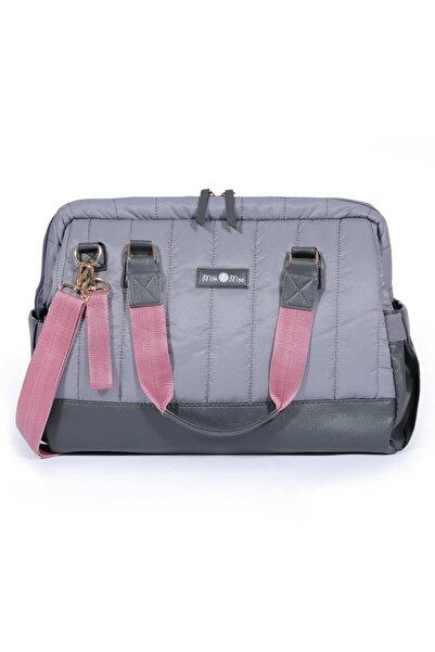 Milk & Moo Milk&Moo Bebek Bezi Çantası Kapitone Koyu Gri