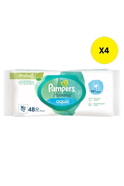 Pampers X4 PAMPERS SERVETELE UMEDE 48BUC AQUA HARMONIE