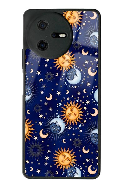 Spoyi Casper Via A40 Moon Sun Pajama Design Glossy Phone Case