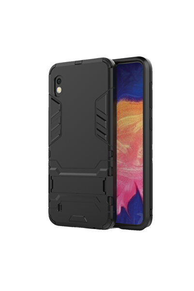 REDz Accessories Husă de protecție, compatibilă cu Samsung A10, neagră, cu su...