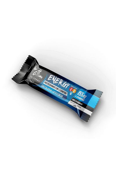 1 Attimo In Forma Energy Bar with L-Carnitine | 50g Rich in Magnesium, Multivitamin Boost | Box of 24 Pieces