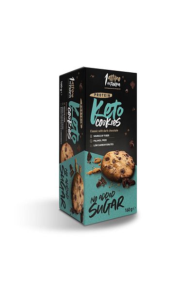 1 Attimo In Forma Keto Cocoa Cookies with Dark Chocolate | 14% Protein, Low Carb, High Fiber 160g