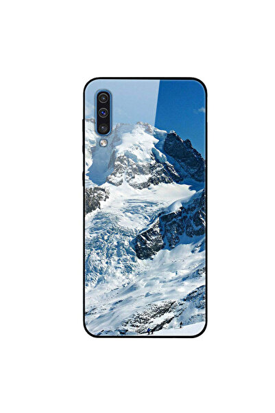 REDz Accessories Carcasă compatibilă cu Samsung A30s, model de sticlă Mountai...