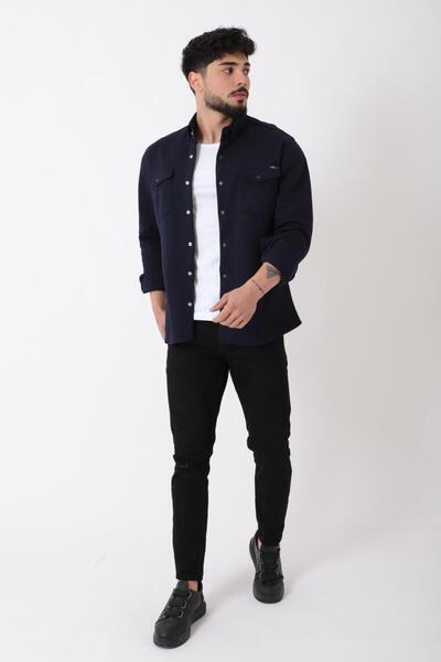 Stilkombin Двошарова в'язана сорочка з двома кишенями XC U16805_40335