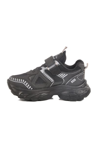 AYAKMOD Black Velcro Mesh Unisex Children's Sports Shoes 1500 P