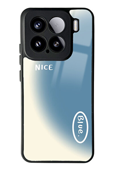 Spoyi Xiaomi Mi 15 Nice Blue Tasarımlı Glossy Telefon Kılıfı