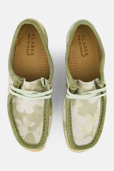 CLARKS Women Wallabee Standard Fit Lace Up Casual Shoes, Green