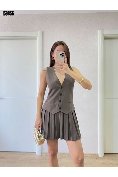 Modayakamoz Μίνι φόρεμα με γιλέκο Team Look