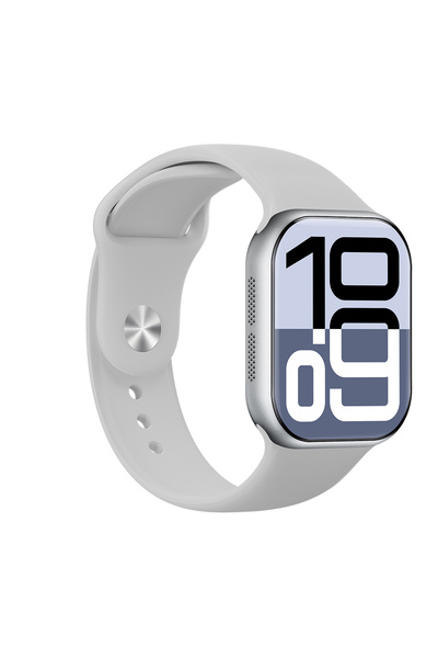 Lapas LW-02 iOS ve Android Uyumlu Akıllı Saat IP68 Sertifikalı Gümüş