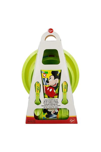 Mickey Mouse 6-piece baby feeding set, multicolor, Mickey Mouse