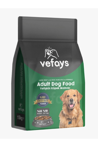 Kuzu Etli ve Pirinçli Yetişkin Köpek Maması 15 KG