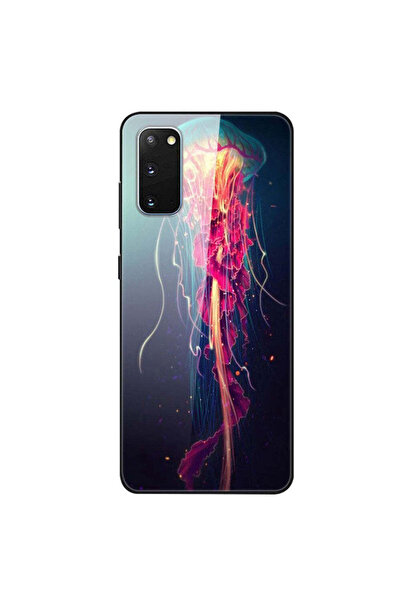 REDz Accessories Carcasă compatibilă cu Samsung S20 modelul Glass Jellysish, ...