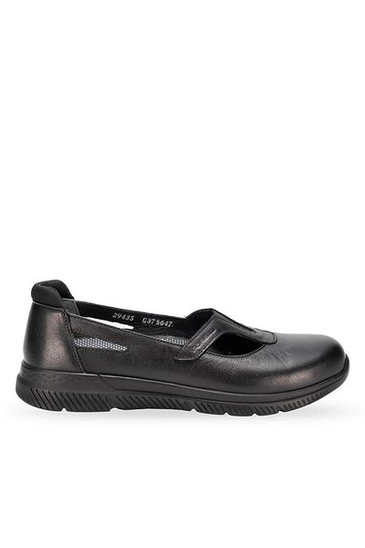 Forelli 29435-g Sole Black Women's Genuine Leather Shoes