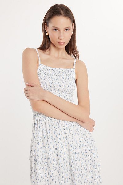 Tudors Rochie de damă, slim fit, subțire, cu bretele, cu guler pătrat