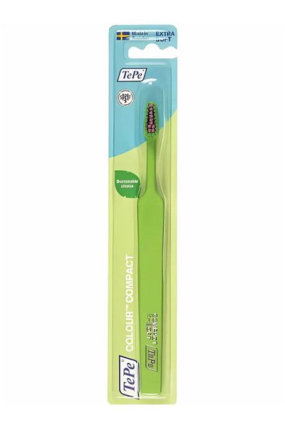 TePe Color Compact Ultra Soft Toothbrush Green