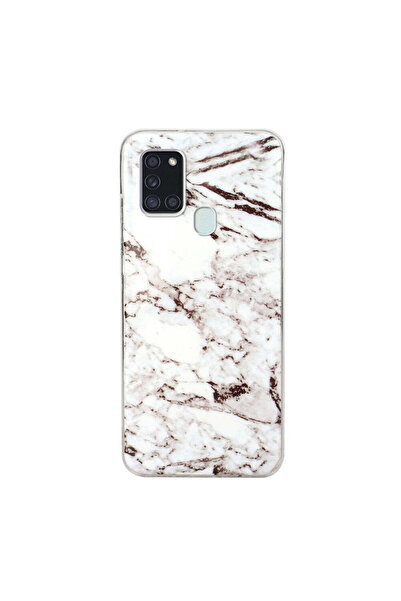 REDz Accessories Carcasă compatibilă cu Samsung A21s model Calcite Marble Sil...
