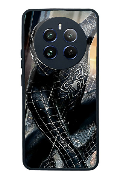 Spoyi Glossy Phone Case for Oppo Realme 12 Pro Plus Dark Spider Design