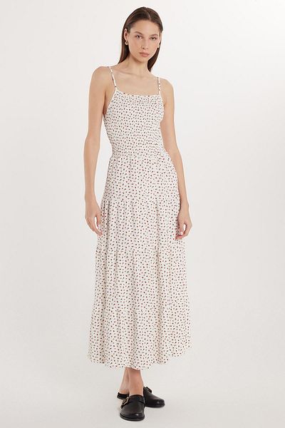 Tudors Rochie de damă, slim fit, subțire, cu bretele, cu guler pătrat