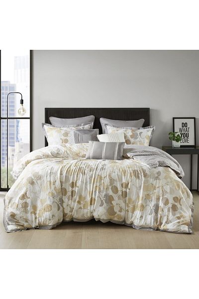 Orange Bed & Bath Patia | Double Duvet Set 11 Pieces - Gray