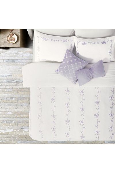 Orange Bed & Bath Gimini | Double Duvet Set 5 Pieces - Purple