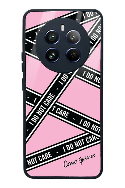 Spoyi Oppo Realme 12 Pro Glossy Phone Case with I Don'T Care Design